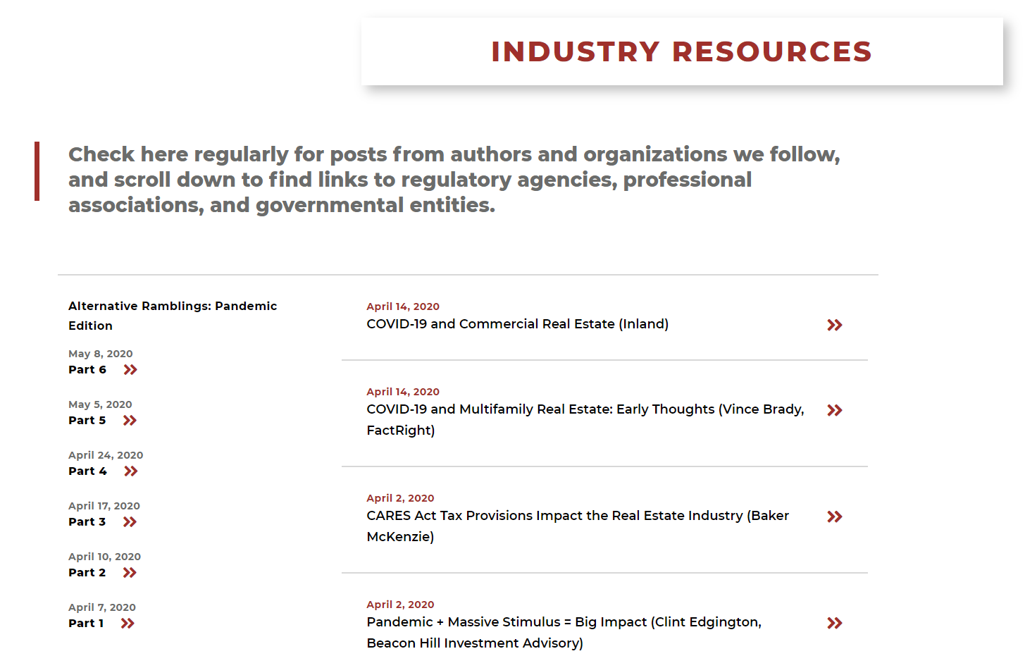 Industry resources
