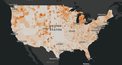 U.S. population map