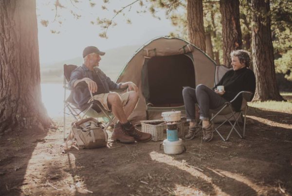 couple camping